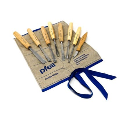 8 Piece Starter Carving Set by Pfeil Swiss Made