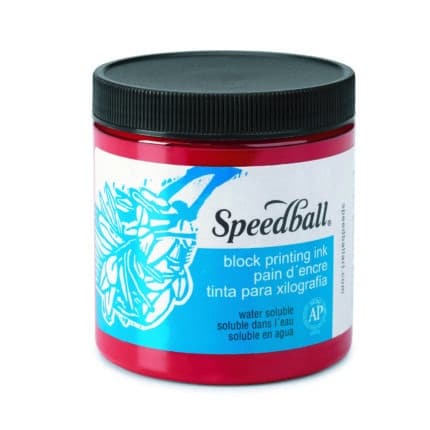 Red 8 oz. Water-Soluble Block Ink